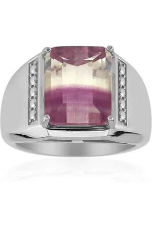 Cavill Silberring Mehrfarbiger Fluorit 925 Silber Ring, Chinesisch 4,76ct (1-tlg) - Verkäufer: Juwelo Deutschland GmbH