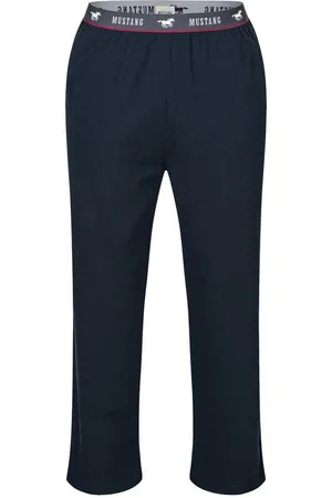 Mustang Loungepants Long Pants Lounge Hose Trousers Freizeithose Schlafanzugshose roter Kontraststreifen und branding - Verkäufer: s2c GmbH