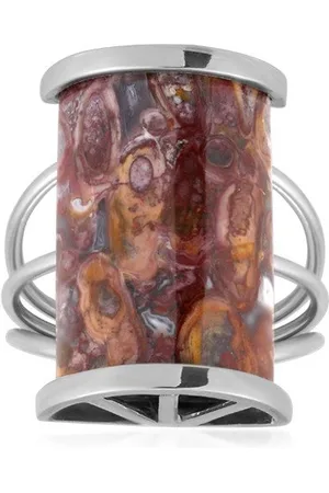 Cavill Silberring Bali Barong Versteinertes Palmenholz Sterling Ring, 14 ct (1-tlg) - Verkäufer: Juwelo Deutschland GmbH