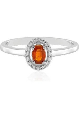 Cavill Silberring Sunset Orange Tansanischer Kyanit Silber Ring, 0,517ct (1-tlg) - Verkäufer: Juwelo Deutschland GmbH