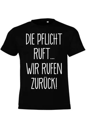 Youth Designz Print-Shirt Kinder T-Shirt "Die Pflicht ruft" Fun-Print lustig Geschenk Statement mit witzigen Aufdruck für Jungen und Mädchen - Verkäufer: EmDa Trading GmbH