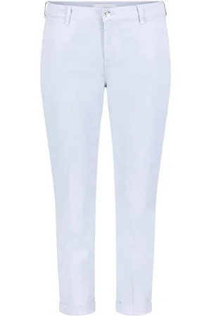 Mac Chinohose CHINO turn up mit dezentem Glanz, elegant und sportiv zugleich