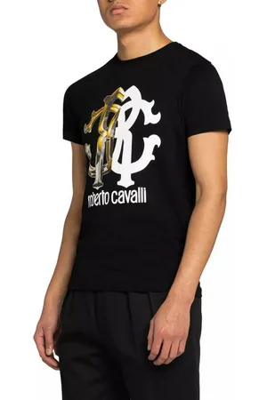 Roberto Cavalli T-Shirt Firenze RC Logo Slim Fit Shirt Haupt- und luxuriöseste Linie der Marke - Verkäufer: eldigo
