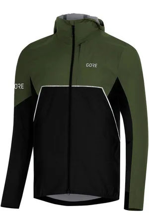 Gore Wear Laufjacke Gore Wear R7 Partial GTX Infinium Hooded Jacket Herren Black Green - Verkäufer: Schuhdealer