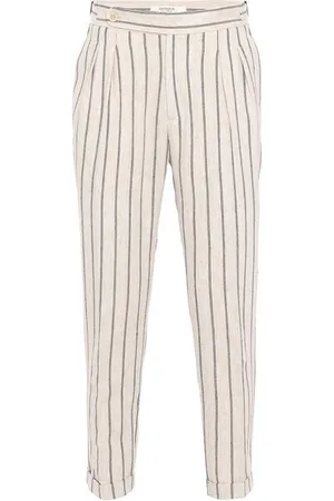 Antioch 7/8-Strandhose Aurelio - High Waist - Linen Blend - Belt Detailed - Regular Fit - Verkäufer: SEBA