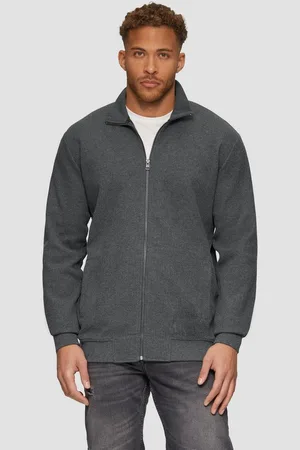 QS by s.Oliver Allwetterjacke Sweatjacke aus Jacquard in Strick-Optik Label-Patch - Verkäufer:
