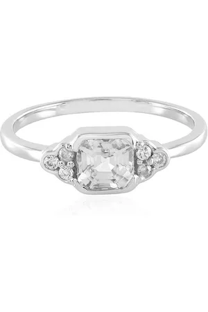 Cavill Silberring Kambodschanischer Zirkon Platinplattierter Silberring, 1,305ct (1-tlg) - Verkäufer: Juwelo Deutschland GmbH
