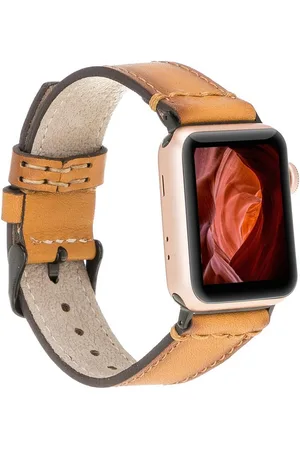 Burkley Smartwatch-Armband Exklusives Vintage Lederarmband, Handmade Stil 22, kompatibel mit Apple Watch Series 1-8 in 42/44/45mm - Verkäufer: