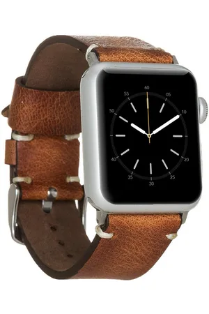 Burkley Smartwatch-Armband Exklusives Vintage Lederarmband, Handmade Stil 10, kompatibel mit Apple Watch Series 1-8 in 42/44/45mm - Verkäufer:
