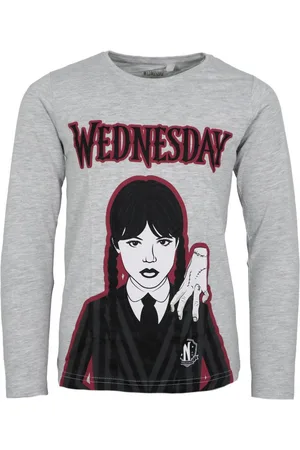Wednesday Langarmshirt Netflix Mädchen Langarmshirt langarm Shirt Gr. 134 bis 164 - Verkäufer: WS-Trend