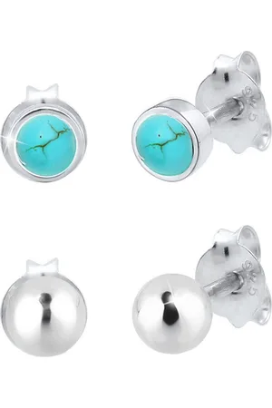 Elli Ohrstecker-Set Schmuck Geschenk Silber 925 Ohrringe, 0306622717 (Set, 4-tlg), mit Howlith