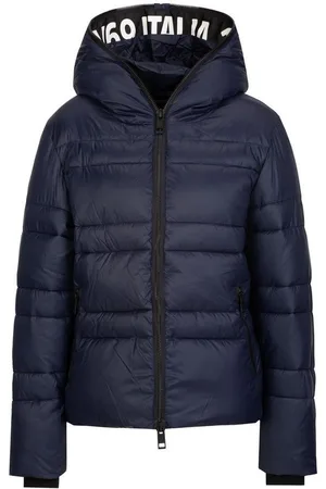 19V69 Italia Winterjacke ANNINA Modische Steppjacke für Damen mit Kapuze und auffälligem Schriftzug - Verkäufer: Marco GmbH