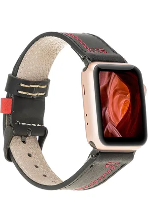 Burkley Smartwatch-Armband Exklusives Vintage Lederarmband, Handmade Stil 22, kompatibel mit Apple Watch Series 1-8 in 42/44/45mm - Verkäufer: