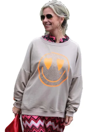 miss goodlife Sweatshirt Sweatshirt MG9476-Heartface-sand - Verkäufer: Lord of Label