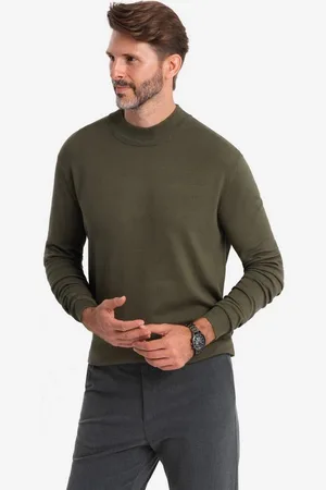 Ombre Clothing Rollkragenpullover Gestrickter halber Rollkragenpullover für Männer mit Viskose - Verkäufer: