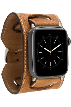 Burkley Smartwatch-Armband Exklusives Vintage Lederarmband, Handmade Stil 22, kompatibel mit Apple Watch Series 1-8 in 42/44/45mm - Verkäufer: