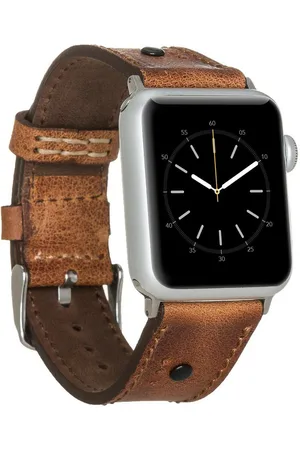 Burkley Smartwatch-Armband Exklusives Vintage Lederarmband, Handmade Stil 14, kompatibel mit Apple Watch Series 1-8 in 42/44/45mm - Verkäufer: