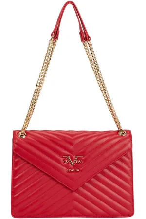 19V69 Italia Umhängetasche BIANCA, Stilvolle Damen-Handtasche aus Kunstleder mit auffälligem 19V69 - Verkäufer: Marco GmbH