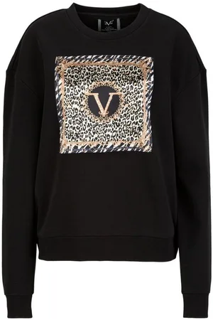 19V69 Italia Sweatshirt BONNIE GOLD Damen Sweatshirt in mit auffälligem Leopardenmuster - Verkäufer: Marco GmbH