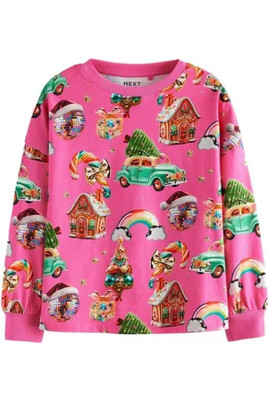 Next Langarmshirt Langärmeliges Weihnachtsoberteil aus Baumwolle (1-tlg) - Verkäufer: Germany GmbH