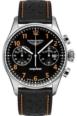 Bauhaus Chronograph Tornado 27705, Quarzuhr, Armbanduhr, Herrenuhr, Made in Germany, analog, Tag