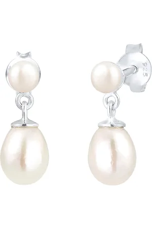 Elli Paar Ohrstecker Schmuck Geschenk Silber 925 Ohrringe, 0303880419, mit Süßwasserzuchtperle