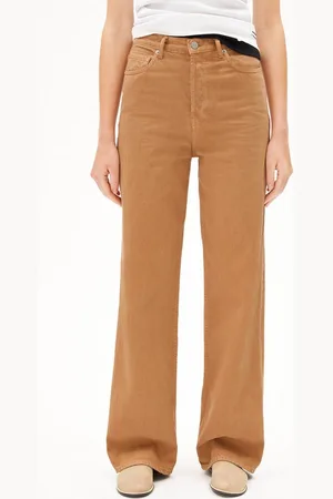 Armedangels Boyfriend-Jeans ENIJAA Damen Wide Jeans recycelte Baumwolle (Non-Stretch, 1-tlg., Regular Fit) blond - Verkäufer: