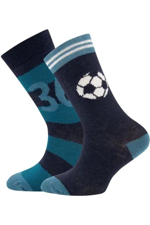 Ewers Socken 2er Pack Jungen Strümpfe Socken Fußball Türkis (2-Paar) - Verkäufer: nettibeck