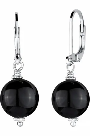 Elli Paar Ohrhänger Schmuck Geschenk Silber 925 Ohrringe, 0302121815, mit Onyx