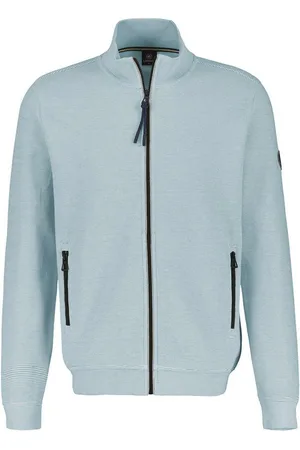 Lerros Sweatjacke Unifarbene Herren-Sweatjacke