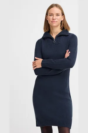 Oxmo Midikleid OXCARRYOLA modernes Strickkleid - Verkäufer: meinemarkenmode