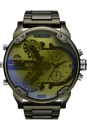 Diesel Chronograph MR. DADDY 2.0 DZ7485, Armbanduhr, Herrenuhr, Edelstahlarmband, analog, Tag, Stoppfunktion