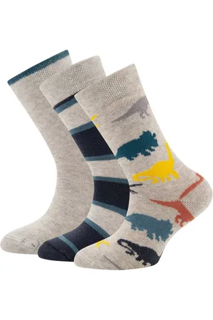 Ewers Socken Jungen 3er Pack Strümpfe Jungen Socken Dino Ringel Uni (3-Paar) - Verkäufer: nettibeck