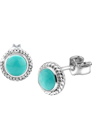 Elli Paar Ohrstecker Schmuck Geschenk Silber 925 Ohrringe, 222999-015, 222999-018, mit Howlith oder Amethyst