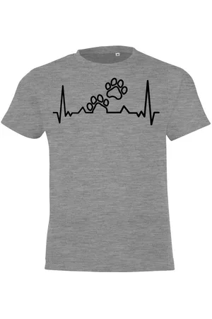 Youth Designz T-Shirt Heartbeat Hundepfoten Kinder Shirt mit trendigem Frontprint - Verkäufer: EmDa Trading GmbH