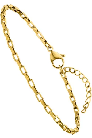 Jobo Armband Kastenarmband Kastenkette, Edelstahl 17-20 cm