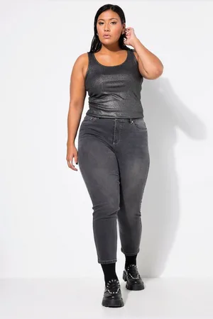 STUDIO UNTOLD Funktionshose Momjeans Wide Straight Legs weiße Nähte 5-Pocket - Verkäufer: Popken Fashion Group