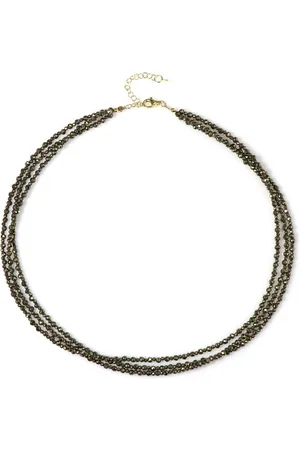 Cavill Silberkette Chic USA Pyrit Perlenkette, vergoldetes Silber, 112ct (1-tlg) - Verkäufer: Juwelo Deutschland GmbH