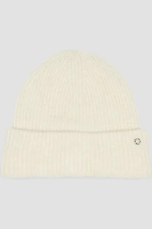 QS by s.Oliver Strickmütze Beanie mit Umschlag und Logo-Detail Logo - Verkäufer: