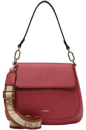 L.Credi Umhängetasche L.CREDI-Damen-Cross-Bag Umhängetasche LIARA Fb. Rouge - Verkäufer: Bag & Belt