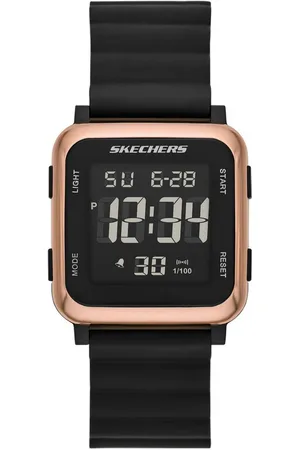 Skechers Chronograph BECKWORTH SR6311, Quarzuhr, Armbanduhr, Damenuhr, Silikonarmband, digital, Stoppfunktion