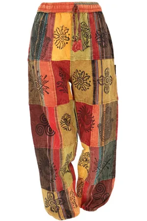 GURU-SHOP Relaxhose Patchwork Stonewash Yogahose, Unisex Goa.. Ethno Style, alternative Bekleidung - Verkäufer: