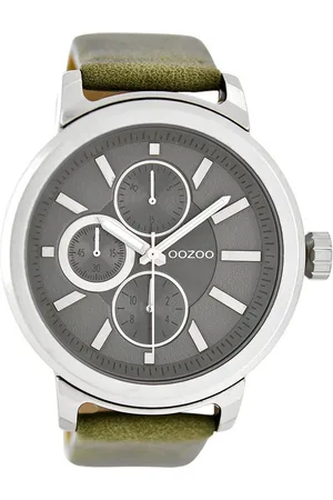 Oozoo Quarzuhr Herren Armbanduhr Timepieces Analog, (Analoguhr), Herrenuhr rund, extra groß (ca. 47mm) Lederarmband, Casual-Style - Verkäufer: Fit4Style Silberschmuck - IMPPAC
