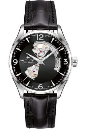 Hamilton Automatikuhr Jazzmaster Open Heart Herren Automatikuhr, Durchbrochenes Ziffernblatt - Verkäufer: Zeitlounge