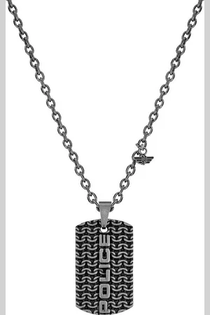 Police Edelstahlketten-Set Herren Halskette Kette Edelstahl mit Dog-Tag Anhänger 70cm - Verkäufer: Markenwarenshop