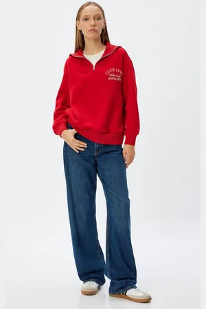 Koton Sweatshirt Halbreißverschluss Mit Aufdruck - Verkäufer: