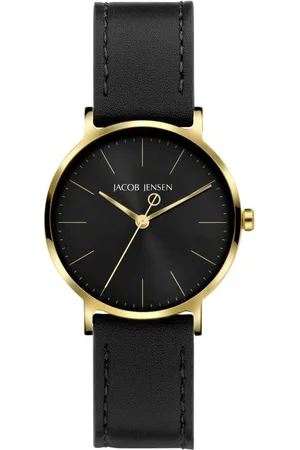 Jacob Jensen Titanuhr Damen Armbanduhr TIMELESS NORDIC 175 goldfarbend D. 32 mm - Verkäufer: bellambiente