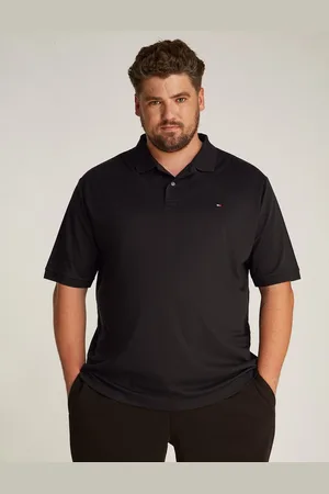 Tommy Hilfiger Poloshirt BT-LIQUID COTTON ESSENTIAL POL-B in Großen Größen, Logostickerei