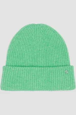QS by s.Oliver Strickmütze Beanie mit Umschlag und Logo-Detail Logo - Verkäufer: