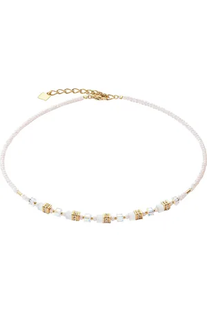 COEUR DE LION Collier Schmuck Geschenk Edelstahl Mini Cubes Würfelkette, 4565/10-0500, -1416, Made in Germany - mit Swarovski® Kristall, Strassstein, Schmuckstein
